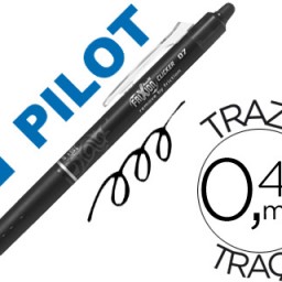 Bolígrafo Pilot Frixion Clicker borrable tinta negra